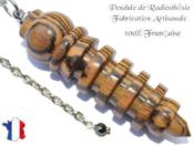 Pendule Egyptien Isis en Bois de Bocote Pice Unique NISBOC-2