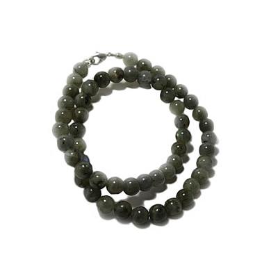 Collier en Pierres Boules de Labradorite 6 mm