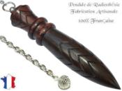 Pendule de Thot Plombé en Bois d'ébène et Bois de Violette Pièce Unique N°THOVIOEBPL-9