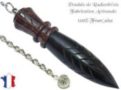 Pendule de Thot Plombé en Bois d'ébène et Bois de Violette Pièce Unique N°THOVIOEBPL-8
