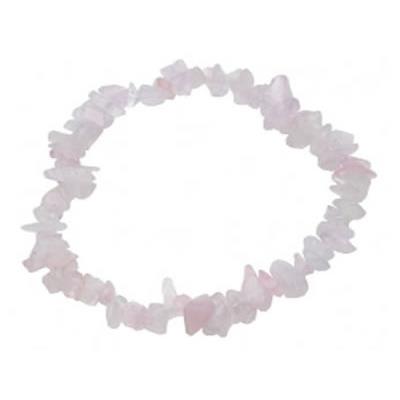 Quartz rose Bracelet en Pierre Baroque