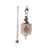 Pendule Reiki en Quartz Rose