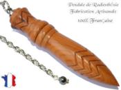 Pendule Egyptien Thot en Bois de Cèdre du Liban Gravé Pièce Unique N°THOCEDRLI-1