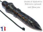 Pendule de Thot Plomb en Bois d'Ebne du Gabon Pice Unique NTHOEBPLPTC- 210