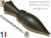 Pendule Amon Plombé Création en Bois d'ebène Pièce Unique N°AMEBPL-3