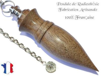 Pendule Amon Plombé Création en Bois de Noyer Pièce Unique N°AMNOPL-8