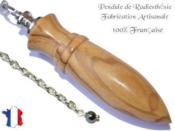 Pendule Amon Cration en Bois d'Olivier Pice Unique NAMOL-52