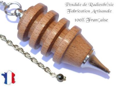 Pendule Divinatoire Djed en Bois de Hêtre Pièce Unique N°DJHT-8