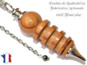 Pendule Egyptien Isis en Bois d'Olivier Pièce Unique N°ISOL-11