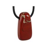 Jaspe Rouge Pendentif Pierre Roulée