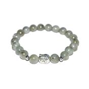 Bracelet en Pierres Boules de Labradorite 8 mm et Bouddha