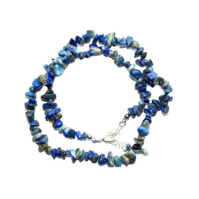 Lapis Lazuli Collier en Pierre Baroque