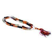 Collier 7 Chakras Japa Mala en Pierre Boule de 5  6 mm