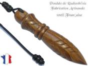 Pendule Egyptien Thot Plombé en Bois de Palo Santo Gravé Pièce Unique N°THOPALPLPT-63
