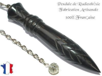 Pendule Egyptien Thot Plombé en Bois d'Ebène du Gabon Pièce Unique N°THOEBPL-88