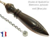 Pendule de Thot Plombé en Bois d'Ebène du Gabon Pièce Unique N°THOEBPLPT- 122