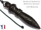 Pendule de Thot Plombé en Bois d'Ebène du Gabon Pièce Unique N°THOEBPLPTT- 188