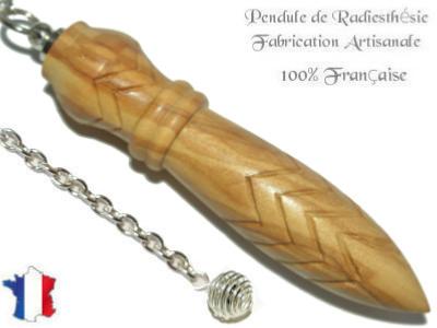 Pendule Egyptien Thot Plombé en Bois d'Olivier Gravé Modèle Unique N°THOOLPLPT-176