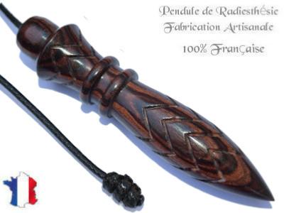 Pendule de Thot Plombé en Bois de Violette Pièce Unique N°THOVIOPL-100
