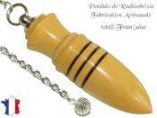 Pendule Amon Plombé Création en Bois de Buis Pièce Unique N°AMOBPL-9
