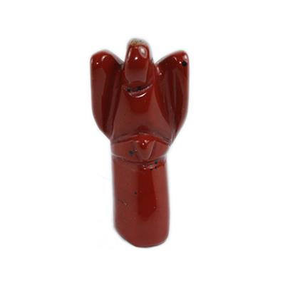 Jaspe Rouge Ange en Pierre (4 cm)