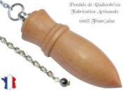Pendule Amon Création en Bois de Cerisier Pièce Unique N°AMCER-13