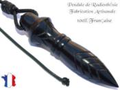 Pendule de Thot Plomb� en Bois d'Eb�ne du Gabon Pi�ce Unique N�THOEBPLPTT- 230