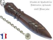 Pendule de Thot Plomb en Bois d'Ebne Verte Pice Unique NTHOEBVPLPT- 12