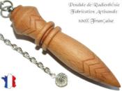Pendule de Thot Plombé en Bois de Hêtre Pièce Unique N°THOHETPL-16