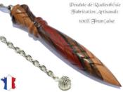 Pendule Egyptien Thot Plombé en Bois de Padouk de Noyer et de Merisier Gravé Modèle Unique N°THOPANOMEPL-4