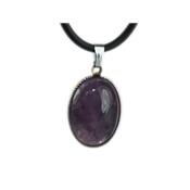 Améthyste Pendentif Cabochon Ovale 18X13 mm