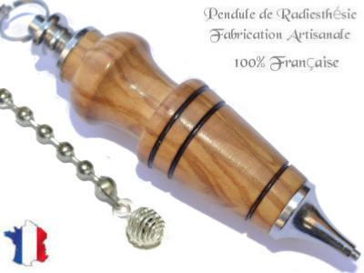 Pendule Amon Plombé Création en Bois d'Olivier Pièce Unique N°AMOLPL-15