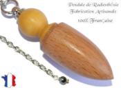 Pendule Celte Cration en Bois de Buis et Bois de Htre Pice unique NCELBH-3