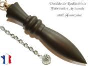 Pendule Egyptien Plombé en Bois d'Ebène du Gabon Pièce Unique N°EBNLPL-5