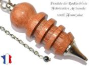 Pendule Egyptien Isis en Bois de Rose Pièce Unique N°ISIRO-1