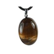 Oeil de Tigre Pendentif Cabochon Ovale 25x18 mm