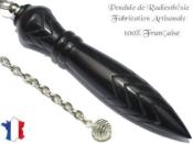 Pendule de Thot Plombé en Bois d'Ebène du Gabon Pièce Unique N°THOEBPLPTCF- 224