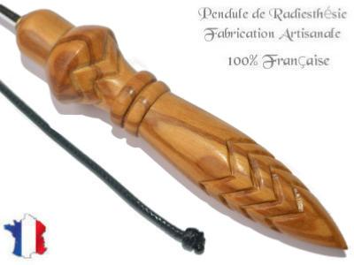 Pendule Egyptien Thot Plombé en Bois d'Olivier Pièce Unique N°THOOLPLPTCF-165