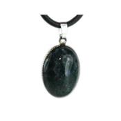 Agate Mousse Pendentif Cabochon Ovale 18X13 mm