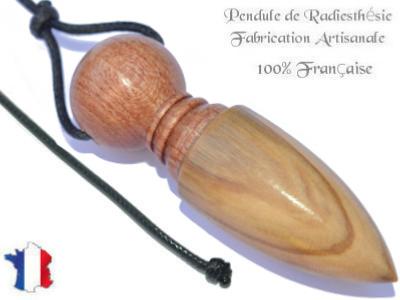 Pendule Celte Création en Bois de Rose et Bois d'Olivier Piéce unique N°CELROOL-3