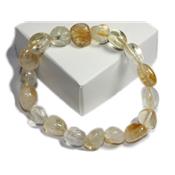 Citrine Bracelet en Pierres Roulées