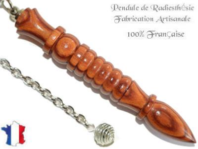 Pendule Egyptien Cléopâtre Plombé en Bois de Rose Pièce Unique N°CLEROPL-2