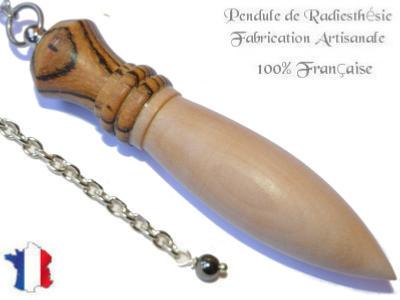 Pendule Egyptien en Bois de Bocote et Bois de Poirier Pièce Unique N°EGYBOCPOI-2