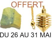 Une Pierre Brute + Un Pendule Dès 59 Euros d'achat Modèle Selon Disponibilité