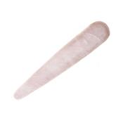 Bâton de massage Lisse en Quartz Rose