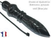 Pendule de Thot Plombé en Bois d'Ebène du Gabon Pièce Unique N°THOEBPLPTC- 208