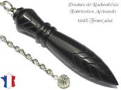 Pendule de Thot Plomb� en Bois d'Eb�ne du Gabon Pi�ce Unique N�THOEBPLPT- 218