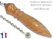 Pendule de Thot Plombé en Bois de Hêtre Pièce Unique N°THOHETPL-38