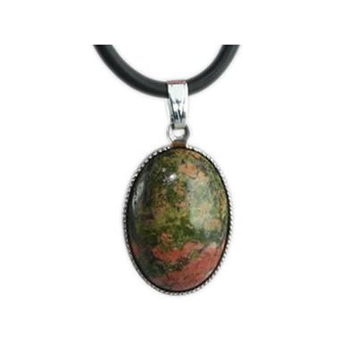 Unakite Pendentif Cabochon Ovale 18X13 mm