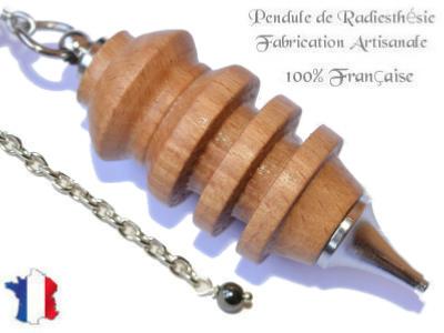 Pendule Divinatoire Djed en Bois de Hêtre Pièce Unique N°DJHT-7